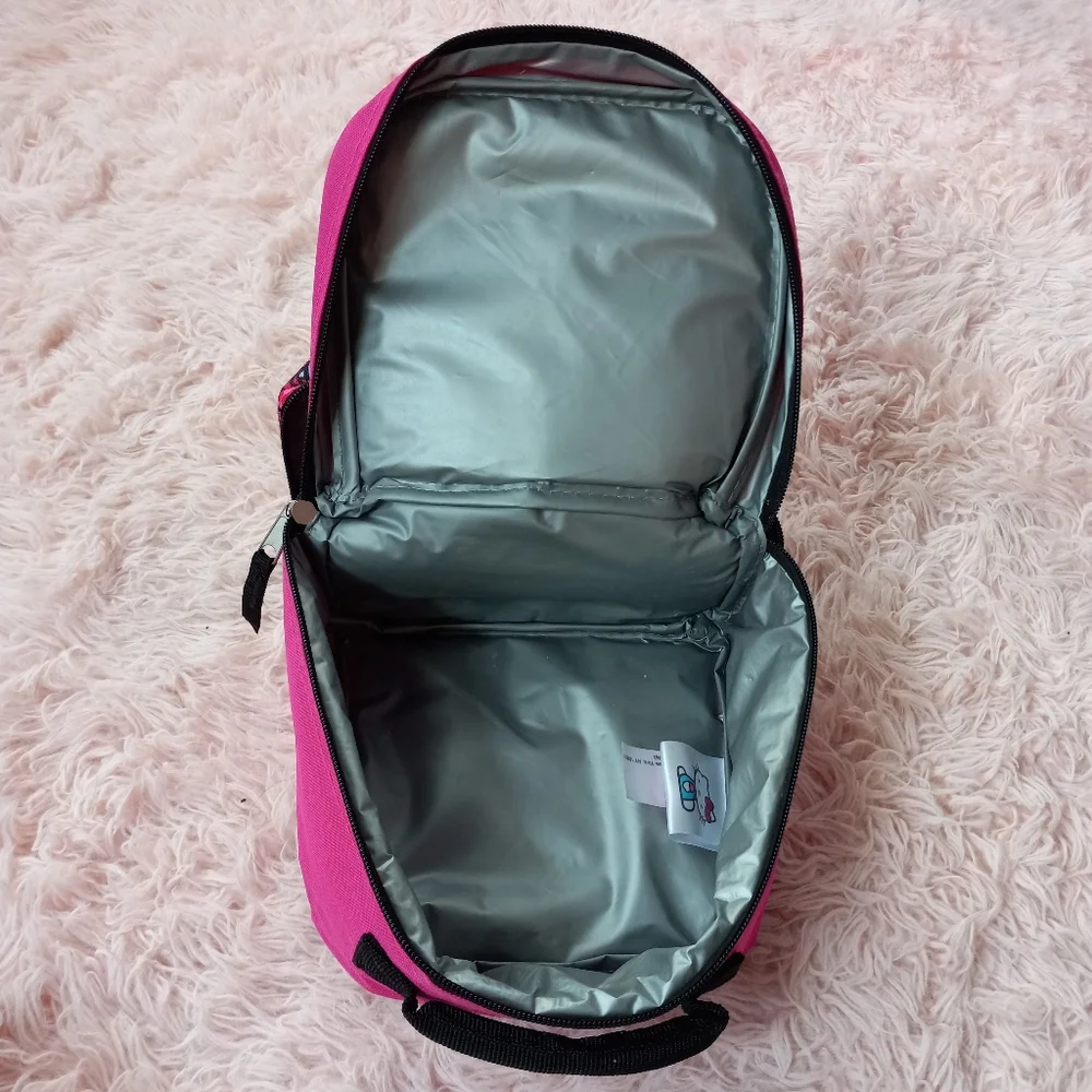 SOLD! Hello Kitty y2k glittery insulated lunch tote! EUC! Vintage kawaii sanrio! - Picture 7 of 15